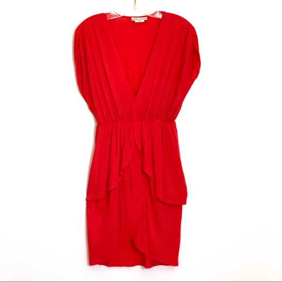 Alice + Olivia Dresses & Skirts - Alice + Olivia soft cotton blend red jersey dress